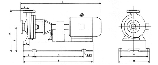 IHF型衬氟塑料离心泵,衬氟离心泵规格，衬氟离心泵价格，衬氟离心泵厂家